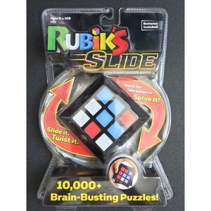 Rubiks Slide Electronic Game 10,000+ Brain Busting Puzzles Rubiks Cube NEW